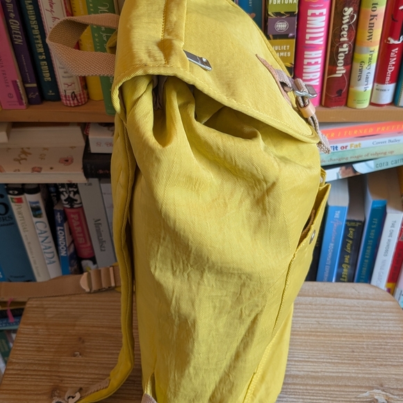 Doughnut Montana Water Repellent Backpack in Mustard Yellow - Picture 3 of 15